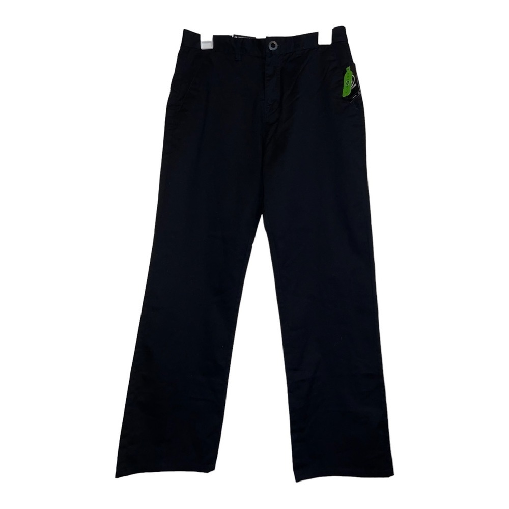 NWT VOLCOM Reprieve Big Boys Frickin Regular Stretch Black Chino Pant
